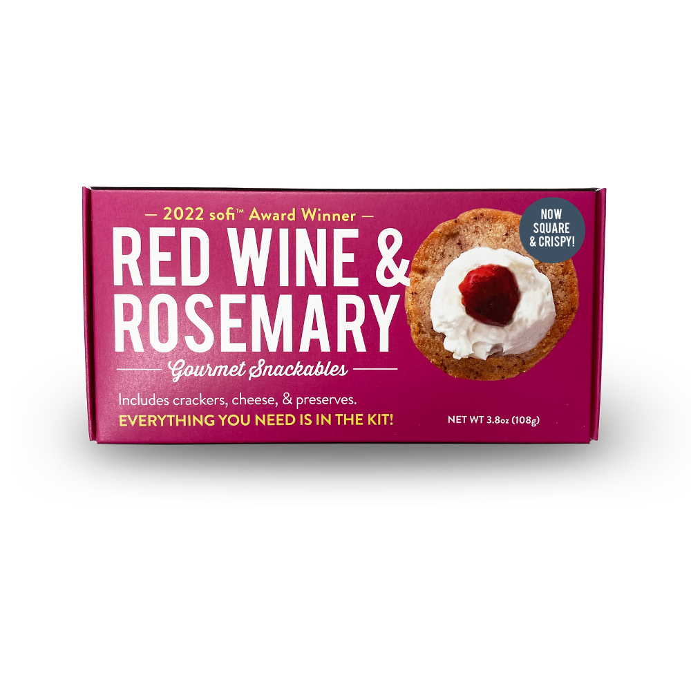 Snackable Red Wine & Rosemary Crackerology Kit